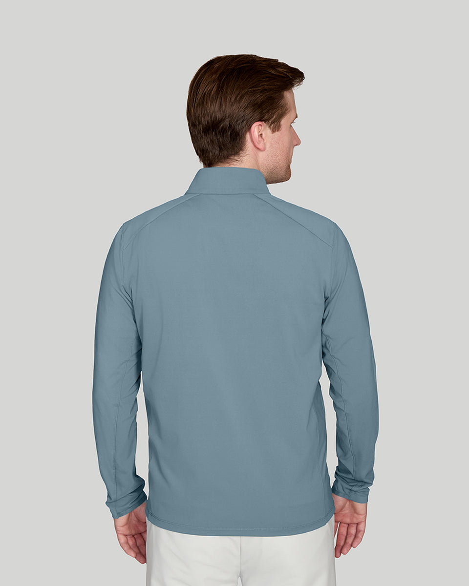 Hudson Quarter Zip Slate Blue | Golf Pullover | Rookline