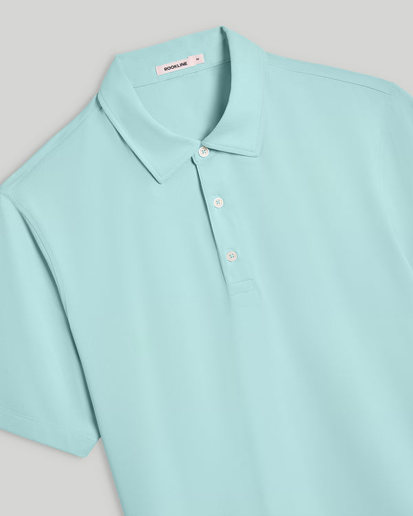 Hudson 3-Button Polo with brrr°
