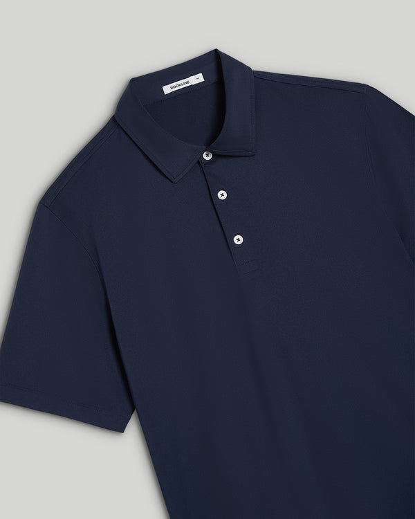 Hudson 3-Button Polo with brrr°