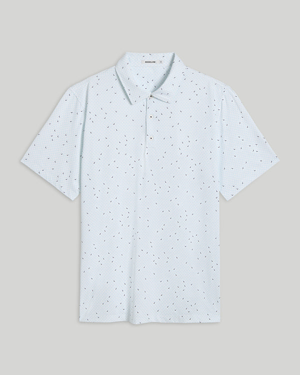 Hudson 3-Button Polo with brrr°