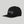 Black cap with white logo on a gray background