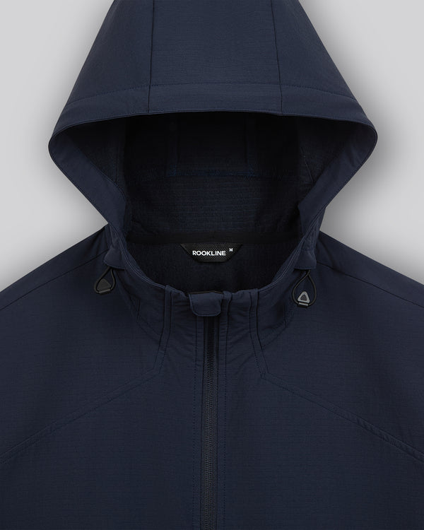 Grid Fleece Windbreaker