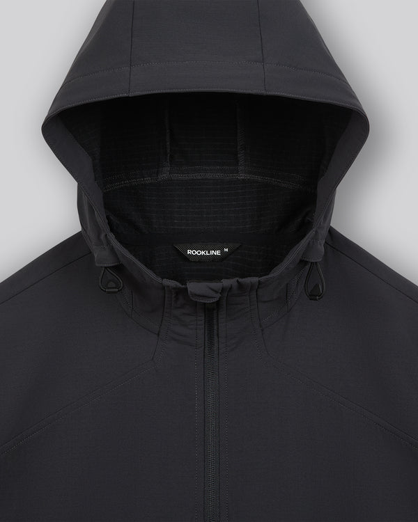Grid Fleece Windbreaker