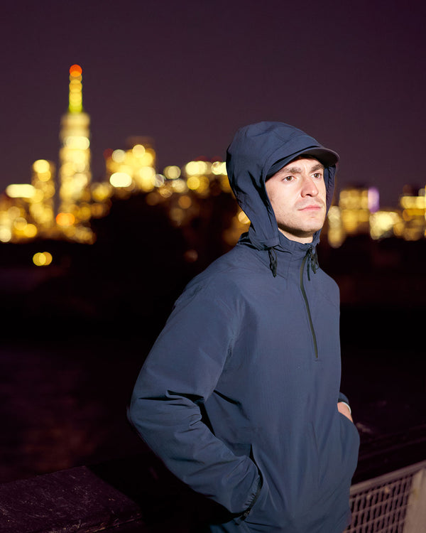 Grid Fleece Windbreaker