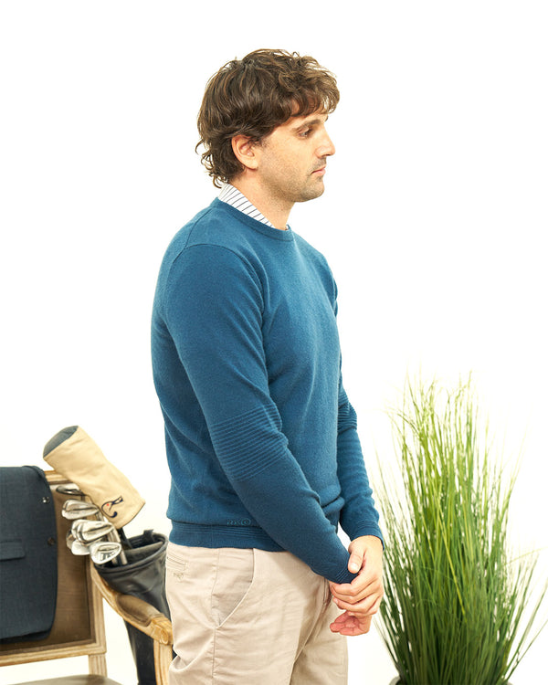 Ottoman Rib Cashmere Crew