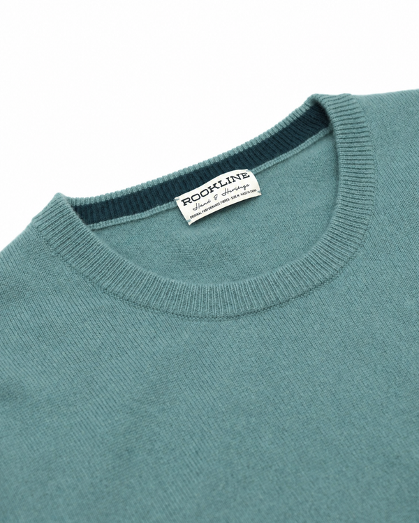 Ottoman Rib Cashmere Crew