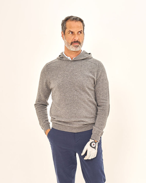 Ottoman Rib Cashmere Hoodie