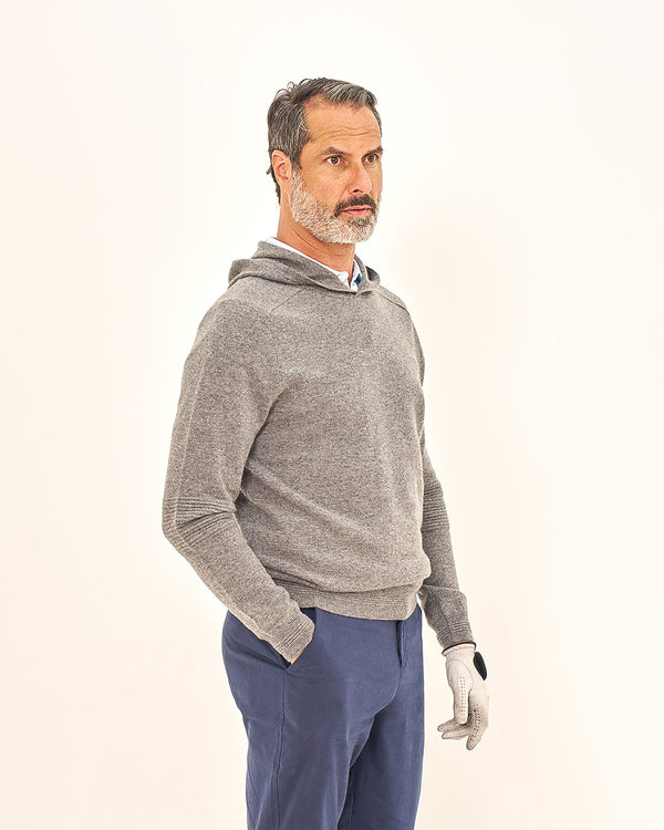 Ottoman Rib Cashmere Hoodie