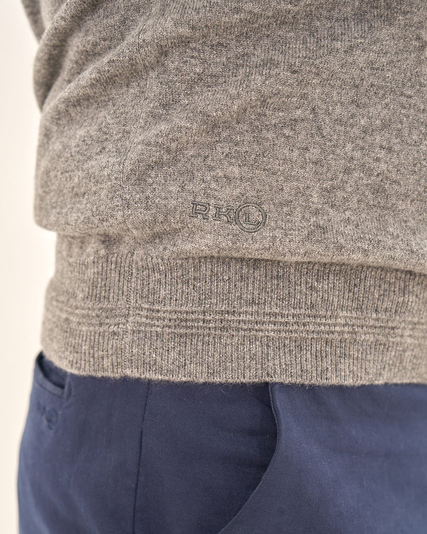 Ottoman Rib Cashmere Hoodie