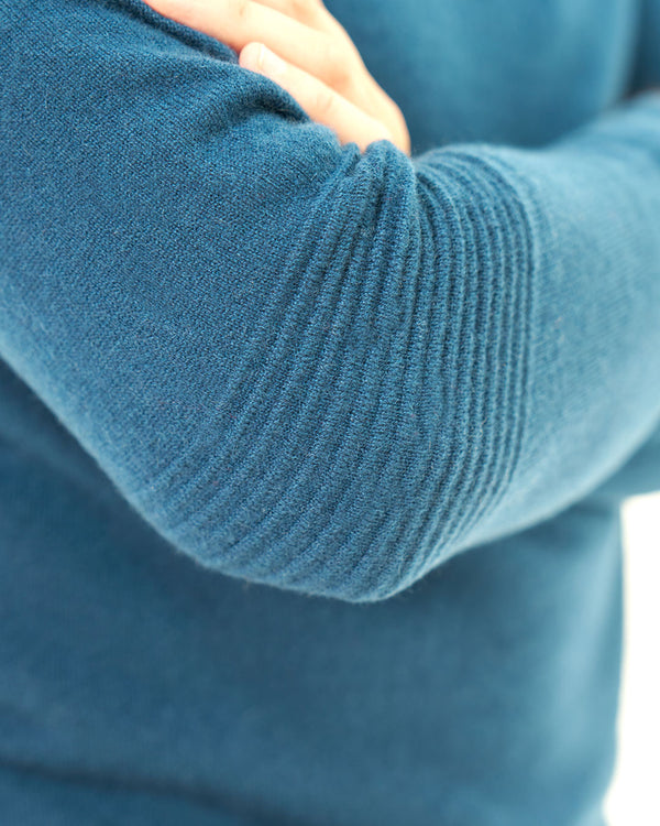 Ottoman Rib Cashmere Hoodie