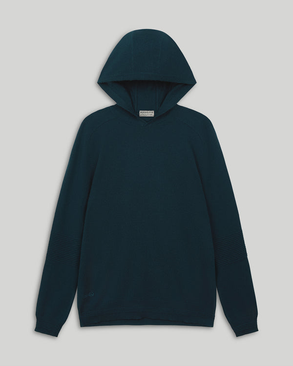Ottoman Rib Cashmere Hoodie