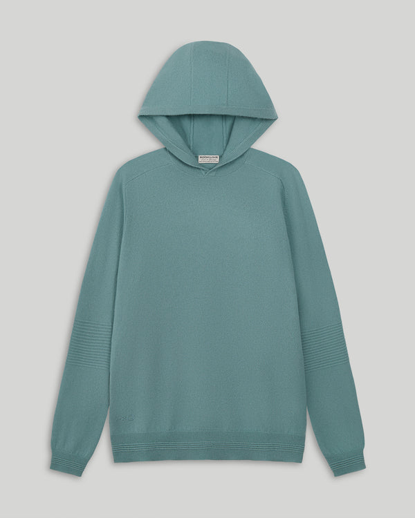 Ottoman Rib Cashmere Hoodie