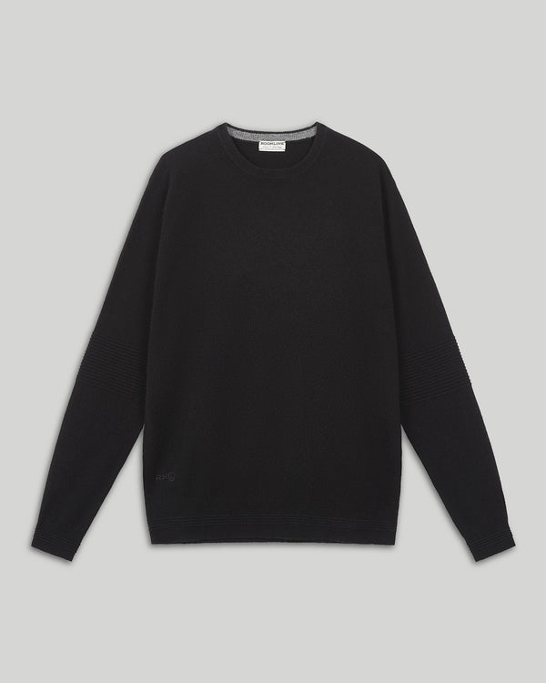 Ottoman Rib Cashmere Crew