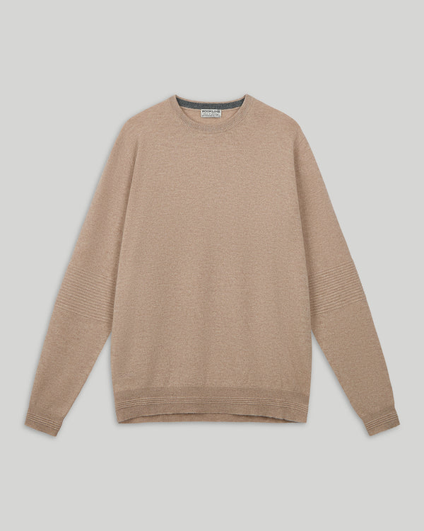 Ottoman Rib Cashmere Crew