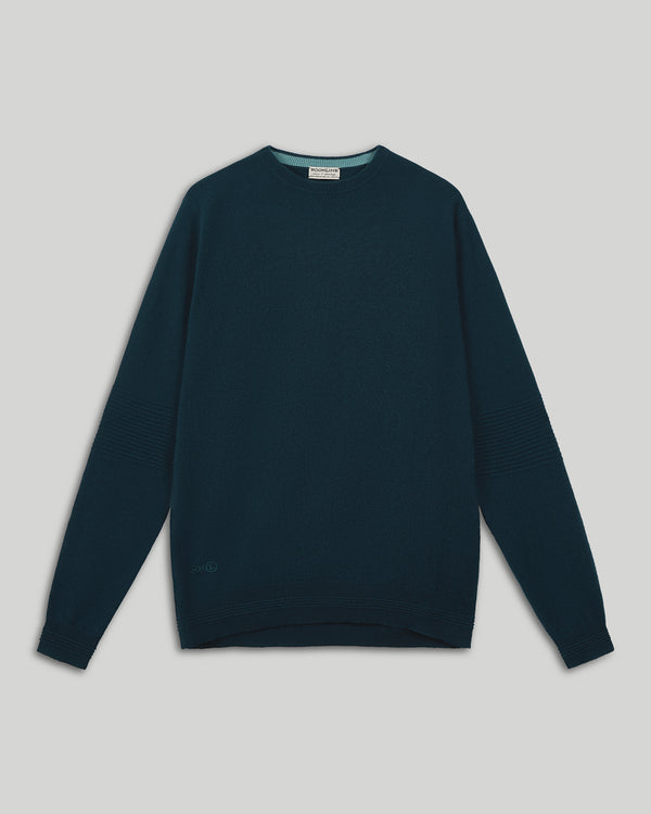 Ottoman Rib Cashmere Crew