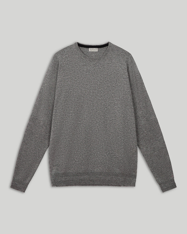 Ottoman Rib Cashmere Crew