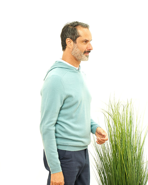 Ottoman Rib Cashmere Hoodie