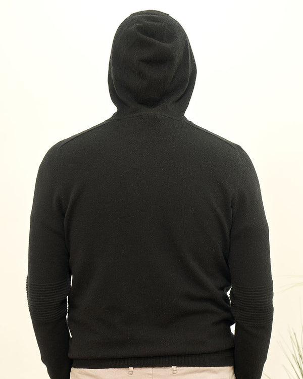 Ottoman Rib Cashmere Hoodie