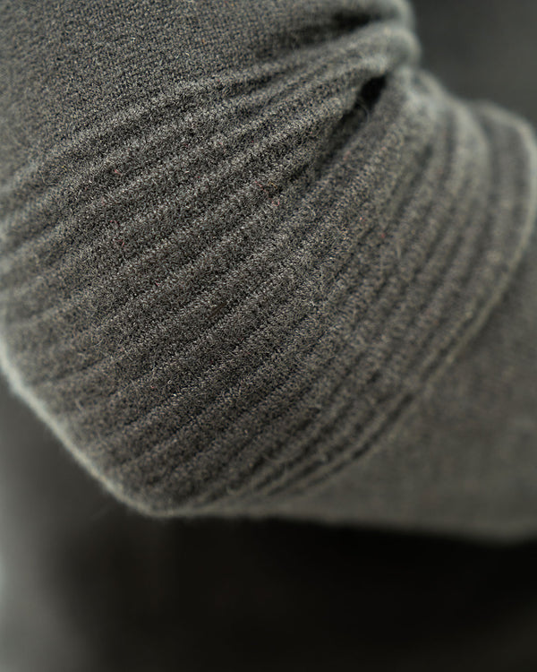Ottoman Rib Cashmere Crew