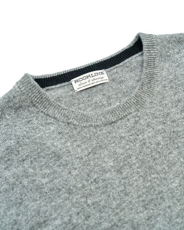 Ottoman Rib Cashmere Crew