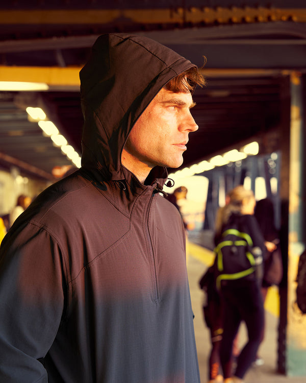 Grid Fleece Windbreaker