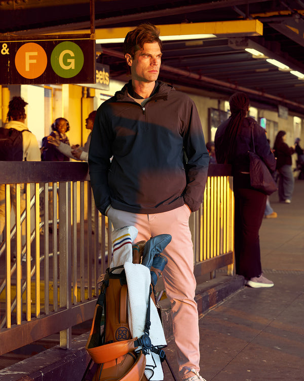 Grid Fleece Windbreaker