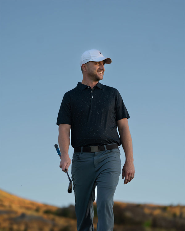 Hudson 3-Button Polo with brrr°