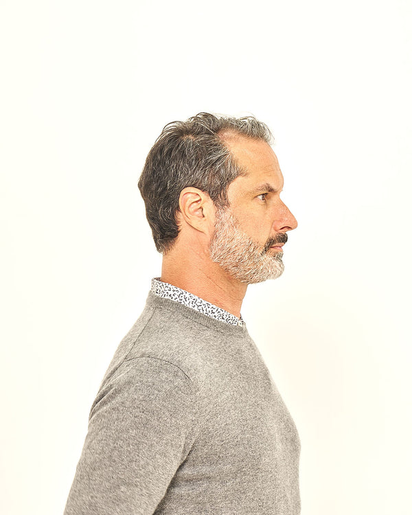 Ottoman Rib Cashmere Crew
