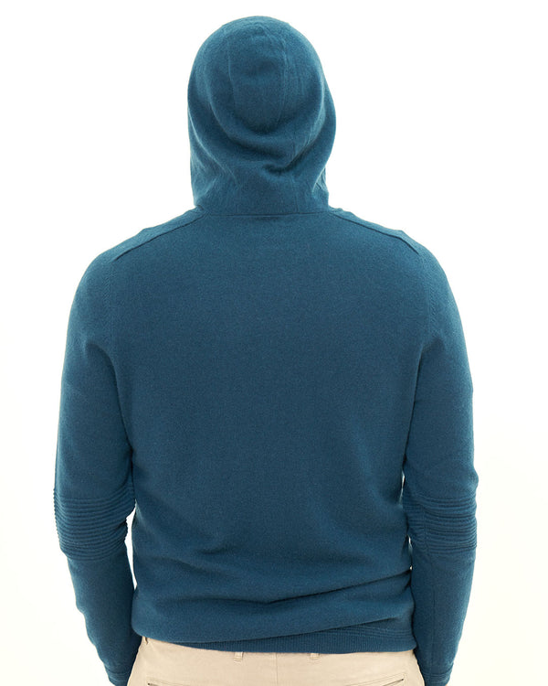 Ottoman Rib Cashmere Hoodie