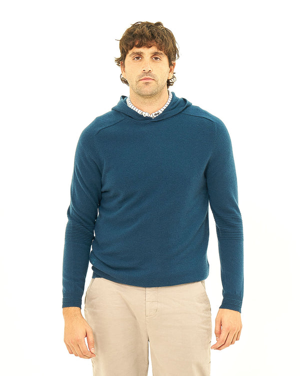 Ottoman Rib Cashmere Hoodie