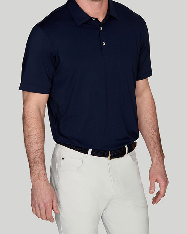 Hudson 3-Button Polo with brrr°
